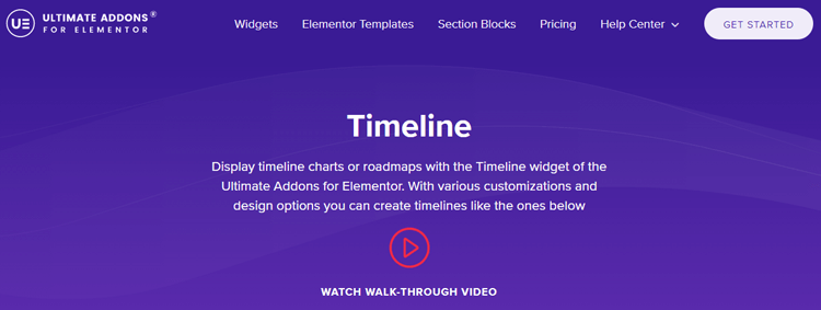 Ultimate Addon Timeline widget
