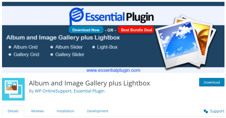 Album and Image Gallery plus Lightbox