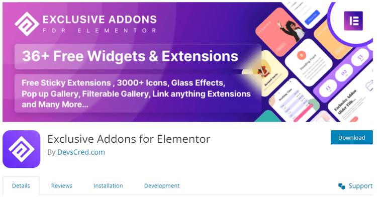 Exclusive Addons for Elementor