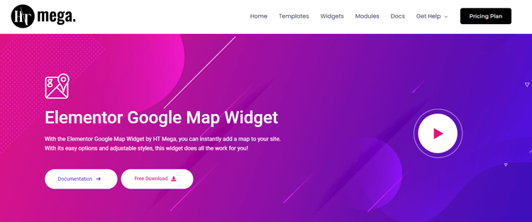 HT Mega Elementor Google Map Widget