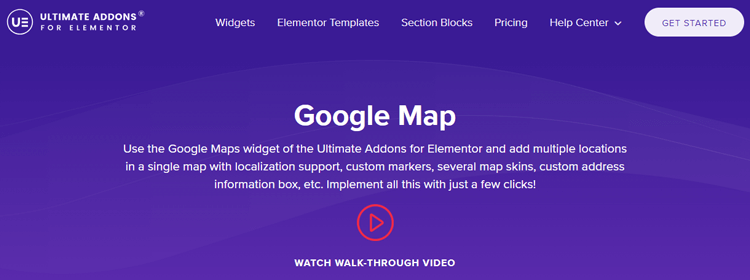Ultimate Addons Elementor Google Map Widgets