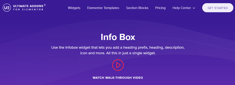 The Ultimate addon Info Box widget