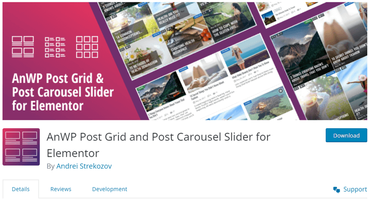 AnWP Post Grid and Post Carousel Slider