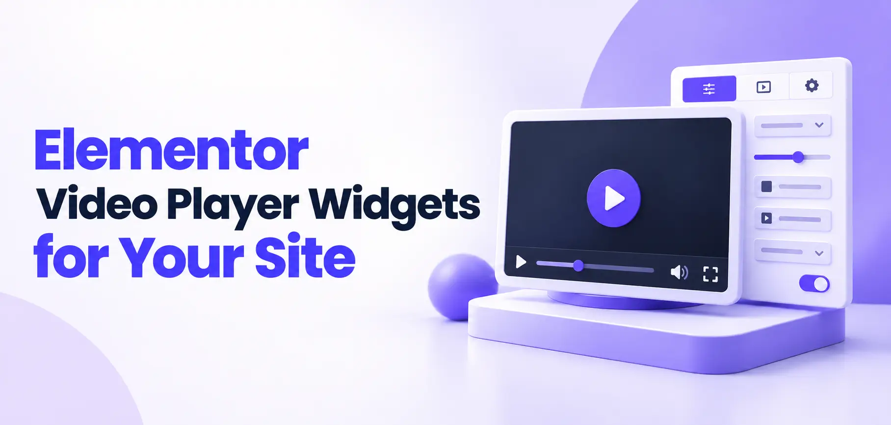 Elementor Video Player Widgets