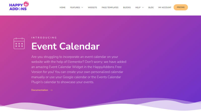 Happy Addon WordPress event calendar plugin