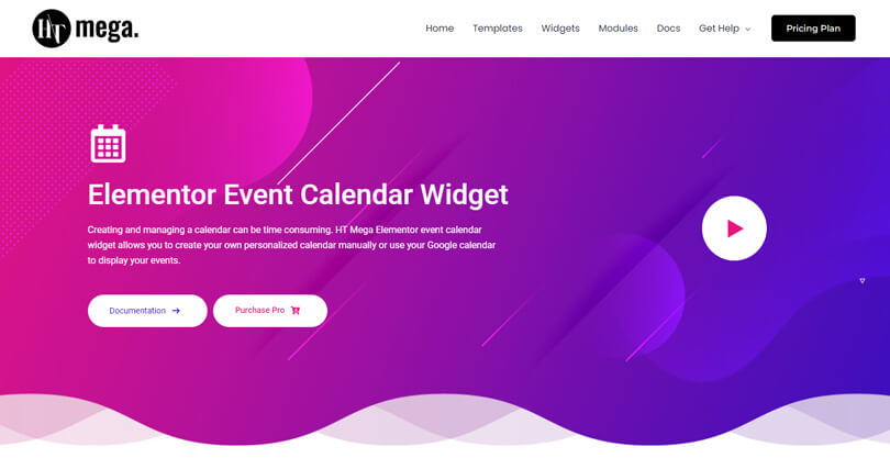 Elementor Event Calendar Widget by HT Mega