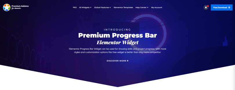 Premium addon Progress Bar Widget 