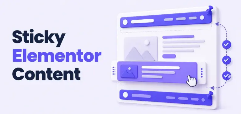 How to Add Sticky Content in Elementor