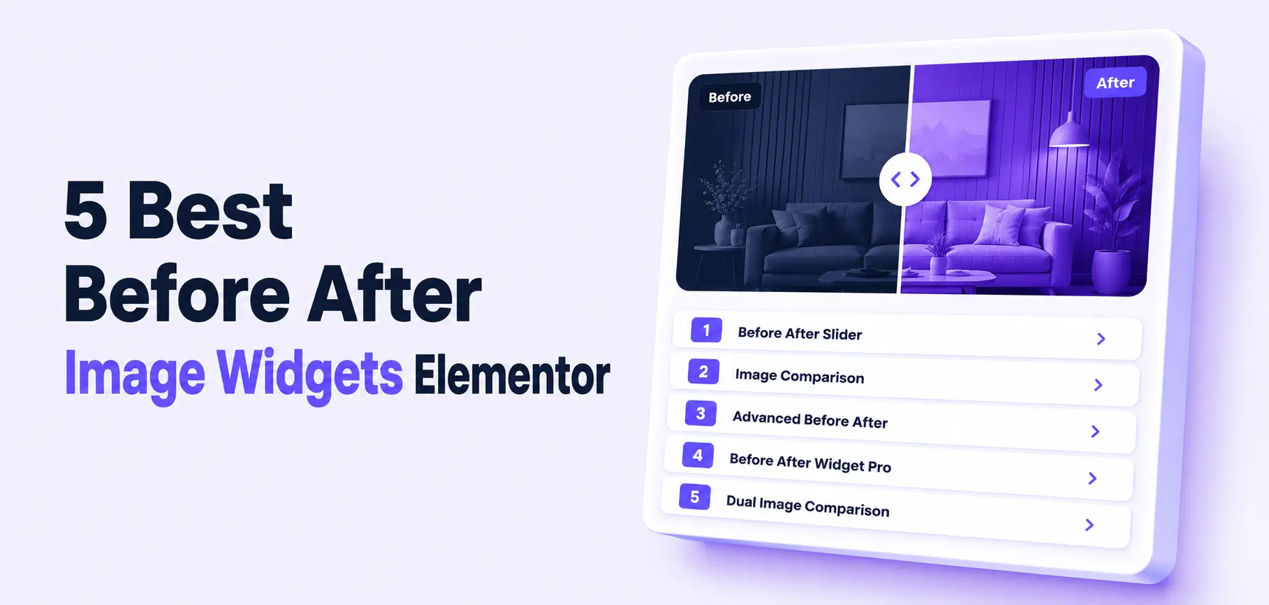 5 Best Before After Image Widget for Elementor (Full 2025 Guide)