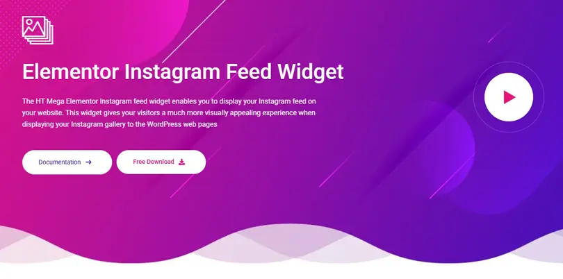 Intagram feed widget