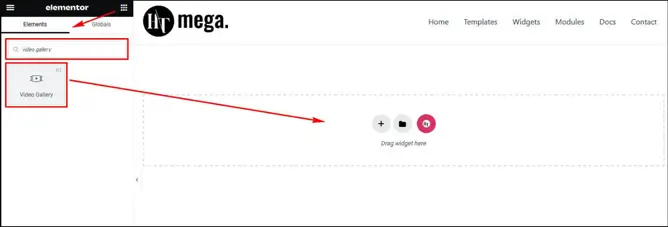 Add widget to your page