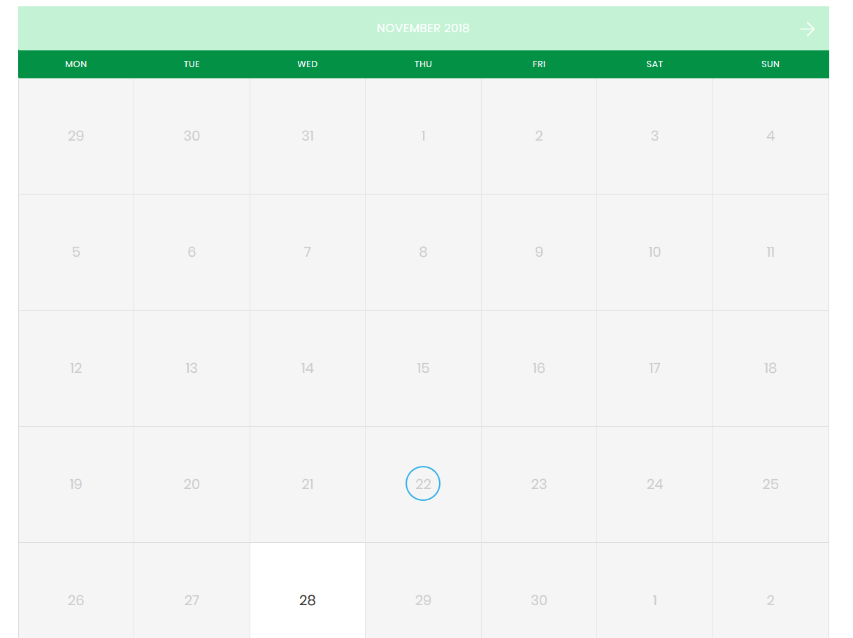 Elementor Booked Calendar Widget