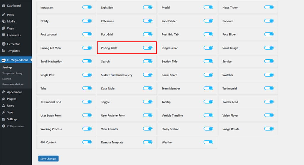 Pricing Table Widget - HT Mega Addons for Elementor