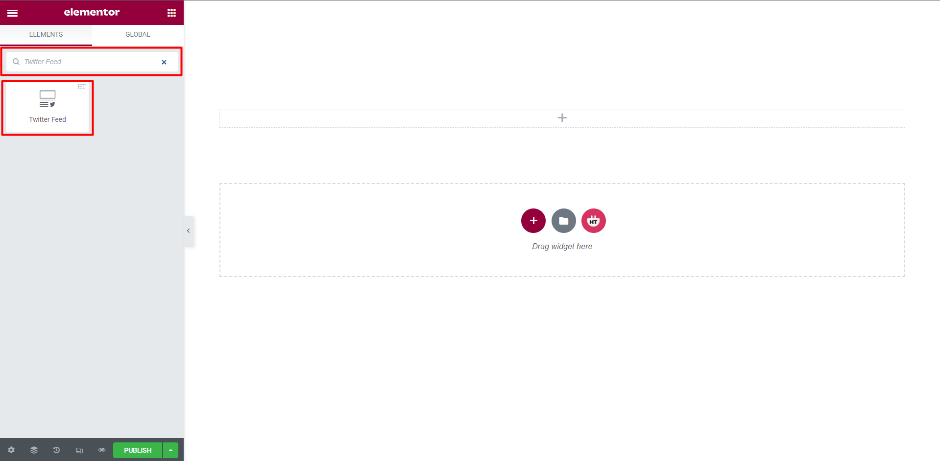 Twitter Feed Widget - HT Mega Addons for Elementor