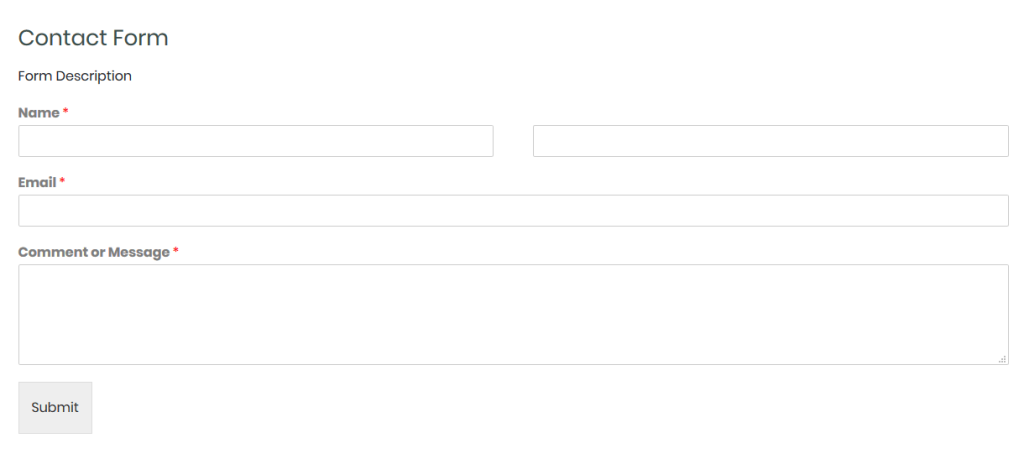 WP Forms Widget - HT Mega Addons for Elementor