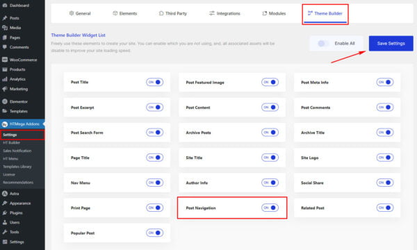 Elementor Post Navigation Widget - HT Mega Addons for Elementor
