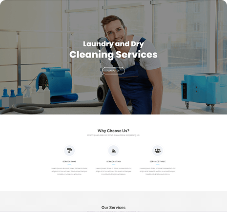 Cleaning Service Website Template
